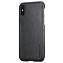 iPhone X Pierre Cardin Lær Belagt Deksel Svart