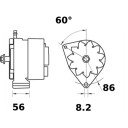 Dynamo MAHLE ORIGINAL MG 314