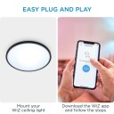 WiZ SuperSlim Plafond WA 16W Sort - 60463