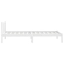 vidaXL Sengeramme hvit heltre furu 90x200 cm