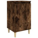 vidaXL Nattbord røkt eik 40x35x70 cm konstruert tre