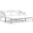 vidaXL Uttrekkbar ramme til sovesofa grå metall 90x200 cm