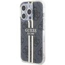 Etui Guess Iml 4G Gold Stripe Na Iphone 15 Pro - Svart