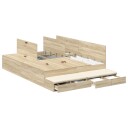 Oppbevaringsseseng Sonoma Eik 150x200 cm