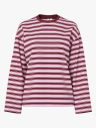 Pieces Sadie Long Sleeve Top Burgunder XL