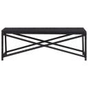 vidaXL Hagebenk 120 cm polyrotting svart
