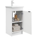  Badmøbel med vask Hvit 42 x 40 x 84,5 cm Konstruert tre