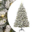  Kunstig juletre Grønn og hvit 240 cm PVC og metall