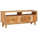  Oppbevaringsskap med dør Brun 110 x 30 x 45 cm Massiv mango tre
