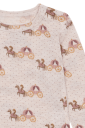 Hust & Claire Bocel ull/tencel body til barn wheat melange 92