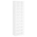 vidaXL Skoskap hvit 54x34x183 cm sponplate