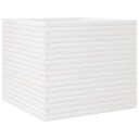  Plantekasse hvit 80x80x68,5 cm heltre furu
