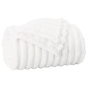 vidaXL Kastteppe Hvit 150 x 130 cm Fleece