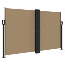  Uttrekkbar sidemarkise 140x1000 cm gråbrun 4004724