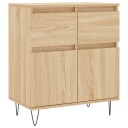  Skjenk sonoma eik 60x35x70 cm konstruert tre