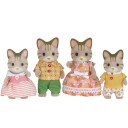 Sylvanian Families Striped Cat Family