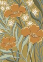 Golden blossom Poster Plakat / 70x100cm