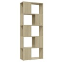 vidaXL Bokhylle/romdeler sonoma eik 60x24x155 cm