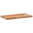  Flytende hyller 4 stk 60x20x2 cm oljebehandlet heltre akasie