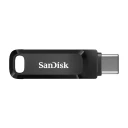 SanDisk Ultra Dual Drive Go 128GB USB-C Minnepenn - 3.2 Gen 1 Svart