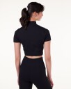 Bumpro Perfect Wide Rib Zip Tee Black - S