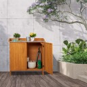 Pottebenk med skap – Wooden Garden Workstation