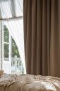 Mimou   Mørkleggende hotellgardin dobbel bredde   Brun