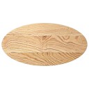  Bordplate 80x40x4 cm oval heltre eik