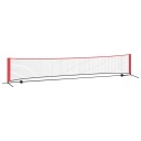 Tennis Nett Svart og Rød 494,5 x 90 x 87 cm Polyester
