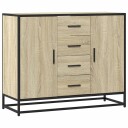  Skjenk sonoma eik 92x35x76 cm konstruert tre 8721102923326