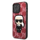 Karl Lagerfeld Monogram Ikonik Patch Mobildeksel til iPhone 13 Pro Max Rød