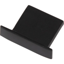 Ansell Lighting endestykke uten hull 15x20 mm svart