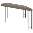 vidaXL Veggmontert paviljong 6x3 m gråbrun stoff
