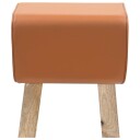 vidaXL benk 40 x 30 x 45 cm Ekte Lær Brun