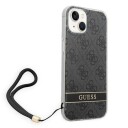 Guess Hardcase til iPhone 14 Plus 6,7" med 4G Print Strap Svart