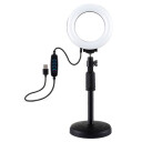 Puluz PU391 LED Ringlys Med Justerbar Base USB A