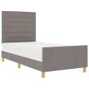  Sengramme Taupe 100x200 cm Stoff