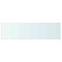 vidaXL Hyllepaneler 2 stk klart glass 110x30 cm