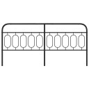  Sengegavl i metall svart 200 cm 8721102646256
