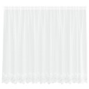  Blondegardin med gardiner Hvit 300 x 140 cm Polyester