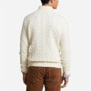 Ralph Lauren Cable Knit Wool Cashmere Sweater - Andover Cream L