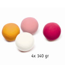 Djeco Modellervoks 4 x 140 gram Lyse farger