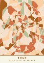 Black Maps Earth Tones 72 Plakat Plakat / 40x50cm