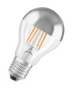 Osram LED-lyspære Standard 6,5W/827 (50W) filament clear mirror silver E27