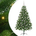  Juletre med 300 LED med stativ grønn 180 cm PE