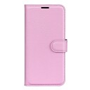INCOVER Samsung Galaxy A14 (5G) PU Litchi Skin Flip Deksel med Lommebok - Rosa