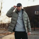 Bergans of Norway Warm Down Jacket Herre Green Mud L