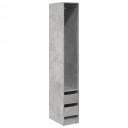  Garderobe betonggrå 30x50x200 cm konstruert tre 8721158340863