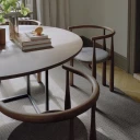 New Works Spisestol Bukowski Valnøtt Romo Linara med armlener
