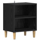  Sengeskap Svart Eik 40 x 30 x 50 cm Konstruert tre